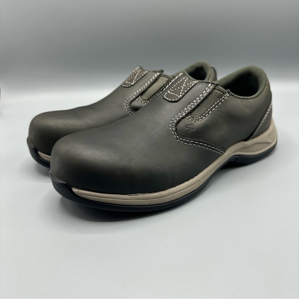 RED WING Safety Toe Work Leather Comfort Shoes Women’s size 5.5 Greenish Gray